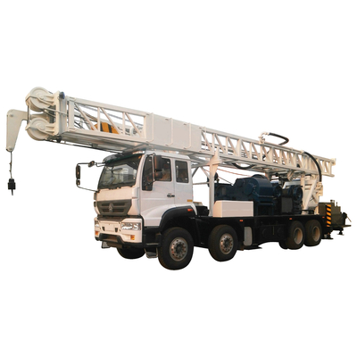 جودة  Borehole Water Well Drill Rig 600m Truck Mounted With Mud Pump مصنع