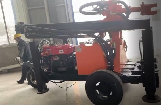 جهاز حفر البئر المتنقل GL130T في المناطق الضيقة
