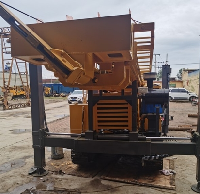 آلات حفر الآبار المثبتة على المسار الهيدروليكي بالكامل GL350S لحفر 350 متر