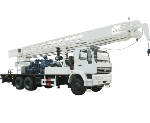 C350ZY SINOTRUK شاحنة مثبتة حفرة حفرة حفرة 300m عمق 500mm قطر حفرة
