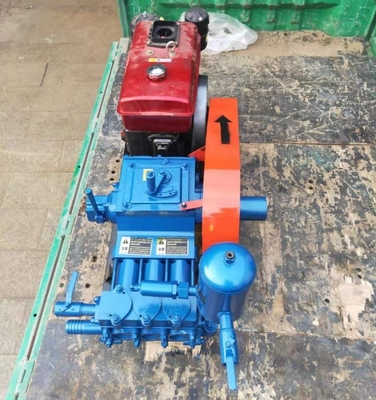 BW160 مضخة طين الحفر مع محرك ديزل 7.7kw أفقي نوع ثلاث أسطوانات
