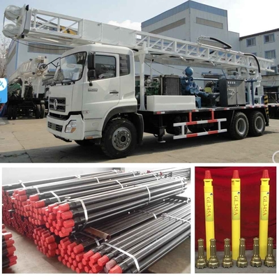جهاز حفر 400 متر مثبت على هيكل شاحنة Dongfeng 6 × 4