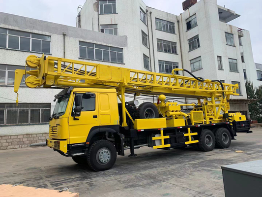 جهاز حفر بئر 300m Howo 6x4 Truck Cha هيكل نوع طاولة دوارة