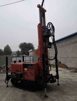 بئر GL-180R 180 متر جهاز حفر آبار المياه مجنزر مطاطي هيدروليكي كامل