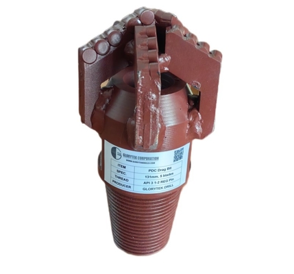 صناعة التعدين Pdc قطع السحب 5 جناح 131mm قطع الآلات التعدينية