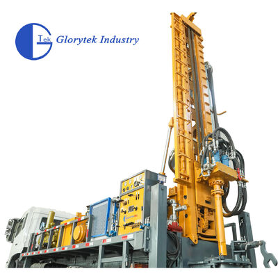 Full Hydraulic Water Well Truck Drilling Rig, 500m Depth, 105-350mm Range