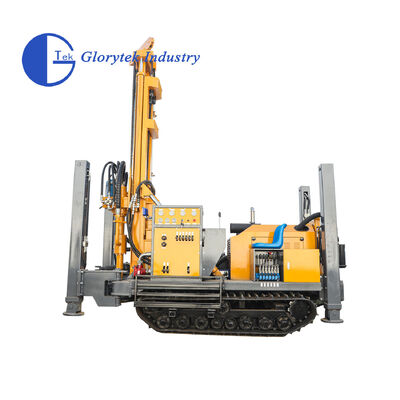 GL180R Rubber Crawler Water Well Drill Rig with 180m Depth and Hydraulic Top Drive for Geothermal Borehole Drilling