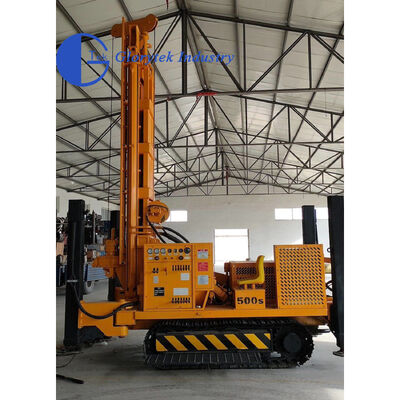 جهاز حفر الآبار المائية GL500S من نوع الزحف مع عمق 500 متر ومحرك ديزل بقوة 153 كيلوواط